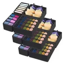 🍧Envio Rápido🍧Caixa organizadora dobrável com divisórias para roupas íntimas, organizador prático para guarda-roupa