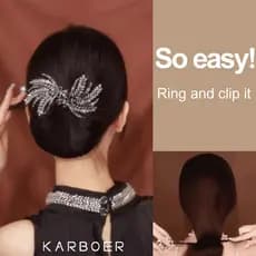 [Design Sofisticado] Hair Plate Twist Clip/Clip de Borboleta para Penteados Femininos