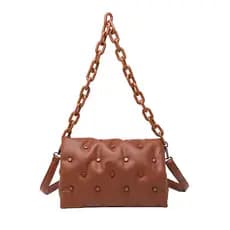 [Recomendado Por Blogueiros] Bolsa de Ombro Quadrada Pequena, Bolsa de Mão, Bolsa de Ombro/Moda