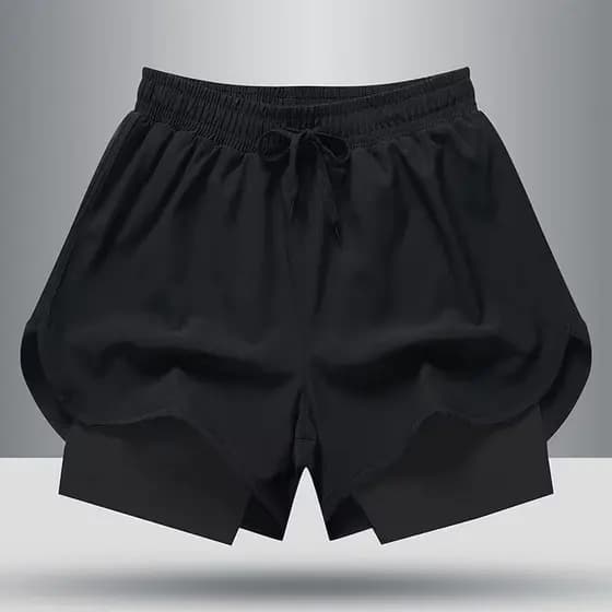 Shorts esportivos masculinos verão novo estilo shorts casuais de secagem rápida correndo calças de três pontos shorts de
