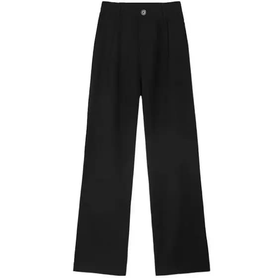 2025 novo estilo solto calças casuais femininas versão coreana na moda All-Match calças verão estilo fino gota-pense per