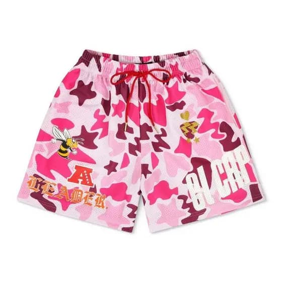 Verão americano basquete shorts Multi-cor opcional esportes lazer solto treinamento de secagem rápida respirável quarto