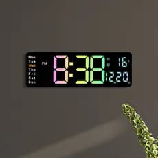 Novo relógio de parede colorido simples multifuncional sala estar relógio contagem regressiva venda quente relógio eletr