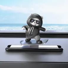 Decorações para painel de carro Kwak, acessórios e ornamentos fofos para o interior (preto)