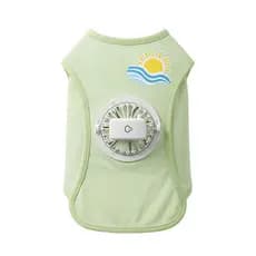 【Conforto para Animais】[Proteção Contra Calor] Ventilador/Roupas/Camiseta/Pet/Verão