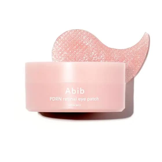 Patches Oculares Abib PDRN Retinal para Rejuvenescimento e Olhos Inchados com Glow Jelly, Niacinamida, 60 Unidades, Cuid
