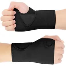 Conjunto de 2 faixas de pulso ACWOO, suporte para pulso, faixa de pulso respirável unissex, adequada para recuperação de