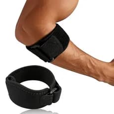 Cinta de cotovelo unissex, suporte para cotovelo de tenista, manga de suporte ajustável para cotovelo, adequada para uso