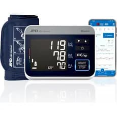Monitor de Pressão Arterial A&D Precision Check Pro para Uso Doméstico com UA-910BLE - Braçadeira de Ampla Medição (8,6-