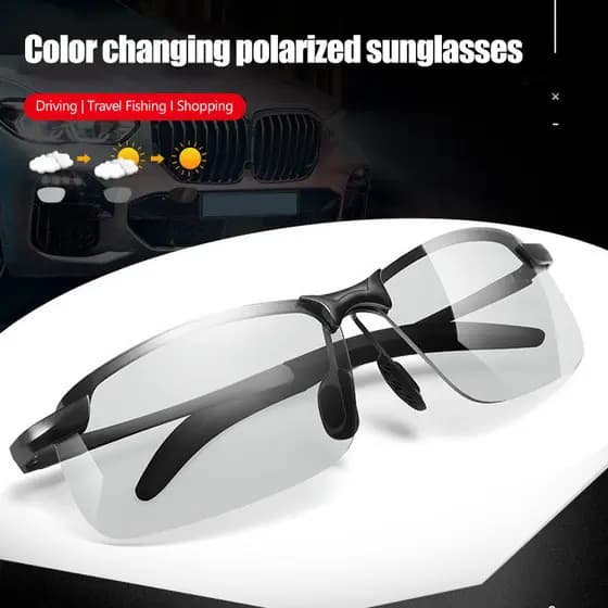 [Óculos Polarizado] Tecnologia De Lentes Adaptativas Óculos De Sol UV400/Unissex/Dirigir