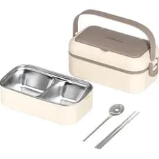 【Design Dividido】Caja de Almoço Portátil de Aço Inox 304/Marmita para Escritório/Grande Capacidade