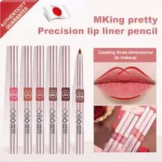 paleta de cores precisa para delineador labial, à prova d'água e antiaderente, com blush e batom.