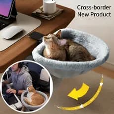 [Prático e Compacto] Mesa De Computador Dobrável/Cama Para Gatos/Móveis Para Casa/Pet