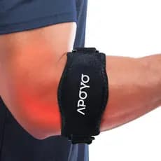 Suporte de cotovelo APOYO, adequado para epicondilite, tendinite e cotovelo de tenista, suporte de braço com peso equili