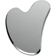 Ferramenta de massagem Gua Sha, feita de aço inoxidável, durável, altamente segura, versátil no uso, embalagem com 1 uni