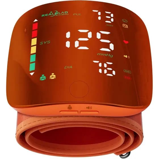 Monitor de Pulso com Tela Sensível ao Toque LED - Pulseira Ajustável de 5,1 a 9,3 polegadas, Monitor de Pressão Arterial
