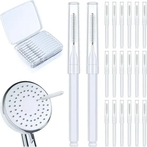 Escova de Limpeza para Chuveiro Lumkew para todos os tipos de furos, Ferramenta Multifuncional para Limpeza de Chuveiro