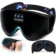 Fones de Ouvido para Dormir LC-dolida, Máscara de Dormir 3D, Máscara de Olhos com Música Sem Fio, Fones de Ouvido para D