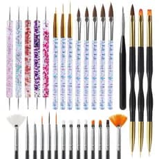 Artdone 31 peças de pincéis para nail art, conjunto de ferramentas para nail art, ferramentas de pontilhamento, pincel p