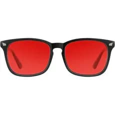 Óculos de Dormir TIJN com Bloqueio de Luz Azul e Verde, Lentes de Luz Vermelha para Jogos em Computador, Proteção contra