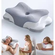 Almofada Cervical Ultra para Alívio da Dor no Pescoço para Dormir, Almofada Ergonômica com 5 Níveis de Suporte para Sono