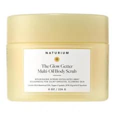 Esfoliante Corporal Naturium Glow Getter, Cristais de Açúcar Esfoliantes com Óleos Ricos em Linoleico, Glicerina e Esqua
