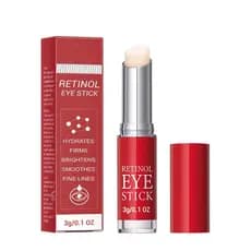 Bastão de Retinol para Olhos, Creme para Olhos com Retinol e Colágeno, Ácido Hialurônico para Olheiras, Rugas, Creme Ant