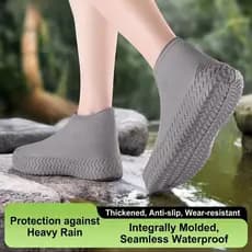 [Antiderrapante]ปลอกรองเท้าซิลิโคนกันฝนสำหรับกลางแจ้ง Proteção Contra Chuva/Silicone/Portátil
