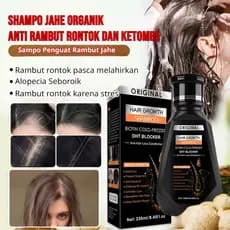 [Fortaleça Seu Cabelo] Shampoo de Gengibre/Crescimento Capilar/Queda de Cabelo/Limpeza Profunda