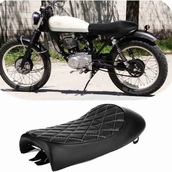 [Alta Qualidade] Cojín de Moto Para CG125/Asiento Recto/Estilo Retro/Acessórios Para Modificar