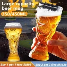 【Copo Futebolístico】[Presente Perfeito] Creative Football Beer Mug/Copo de Cerveja/Festas/Jogos