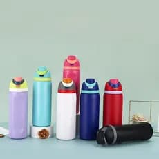 [Mantém a Bebida Quente] Copo Térmico Inox Com Tampa Antivazamento Esporte Vácuo Ao Ar Livre Durável/Copo Térmico/Copo c