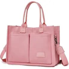 Bolsa Tote de Lona VODIU para Mulheres, Bolsa para Laptop, Bolsa de Trabalho, Bolsa Transversal Feminina, Bolsa de Mão,