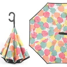 [Design Inovador] Guarda-Chuva Reversível para Carro com Proteção Contra Ventos Fortes/Chuva/Sol
