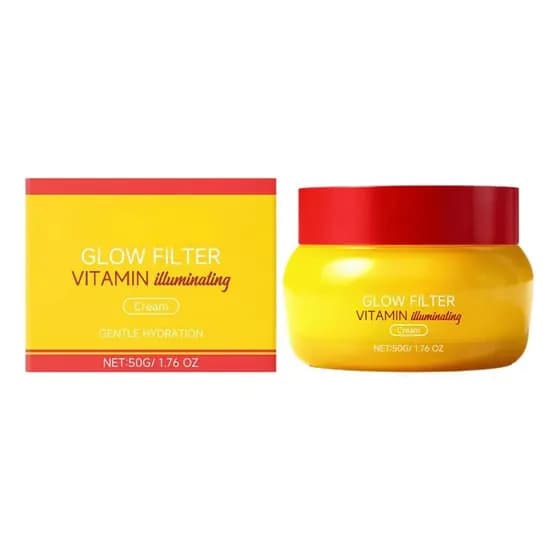 Hidratante Iluminador com Vitaminas, Hidratação Profunda para Umidade Duradoura, Leve para Uso Diário, para uma Pele Mac