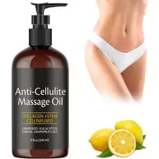 Óleo de Massagem Anticelulite, Firmador da Pele, Hidratante, Óleo Natural Removedor de Celulite com Colágeno, Reduz Linh