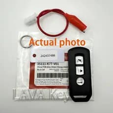 Chave Remota de Substituição K77 para Motocicleta Honda Scooter ADV150 SH150 Força300 PCX150 433MHz 47Chip Universal Fob