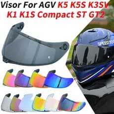 Viseira de Capacete K5 2026 para AGV K3SV K1 K5 K5S, Alta Resistência, Proteção Solar, Lente com Filtro UV, Aces CE3W