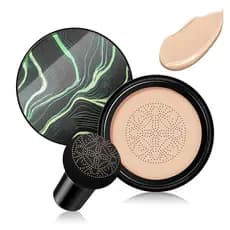2026 Novo CC Cream com Aplicador em Forma de Cogumelo, Base de Maquiagem para Mulheres Mais Velhas, Perfeito para Tons d