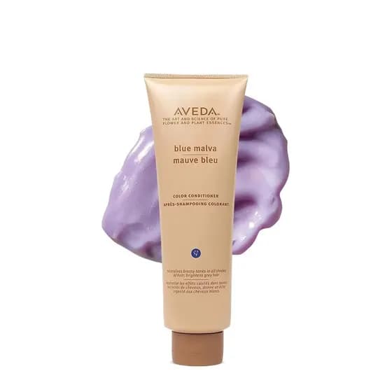 Condicionador de Cor Aveda Blue Malva |   Condicionador Roxo para Cabelos Prateados, Cinzentos e Loiros |   Neutraliza o