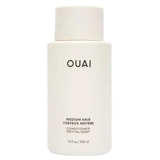 OUAI Medium Conditioner - Hydrating Hair Conditioner with Coconut Oil, Babassu Oil, and Keratin - Strengthens, Repairs a