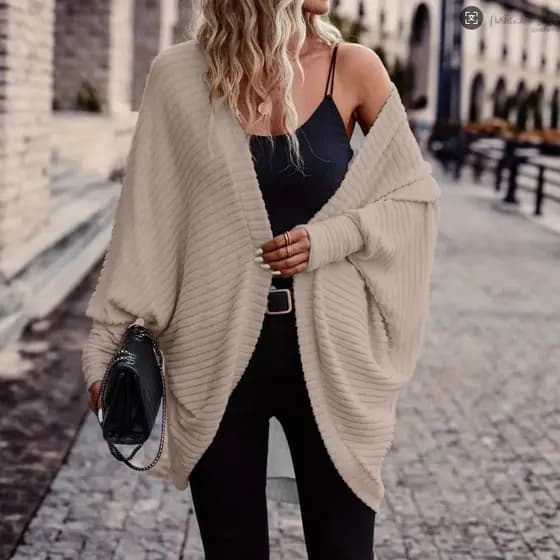Europeu americano Cross-Border 2025 novo estilo moda roupas femininas cor sólida outono inverno elegante Cardigan malhas