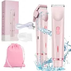 Depilador Glow Aura, Depilador Corporal Feminino 2 em 1 Glowshave, Removedor de Pelos Glowshave, Lâmina Elétrica Feminin