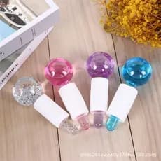 KIT 2 Globos Faciais Para Massagem Esfera 2Pçs Cromoterapia Cristal Anti Aging Estética Crystal Ball