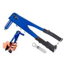 Rebitadeira Manual Profissional Berg 9,5 Pol Bico Longo Aço 4 Pontas Rebite Pop