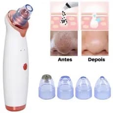 Sugador De Poros Recarregável Extrator De Cravos E Espinhas Aparelho Limpeza Pele Cuidados Faciais Vácuo Forte