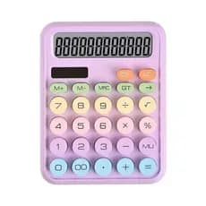 Calculadora Colorida Pastel Estilo Coreano Teclado Mecanico 12 Digitos Calculadora De Mesa Fofa Grande Para Estudar