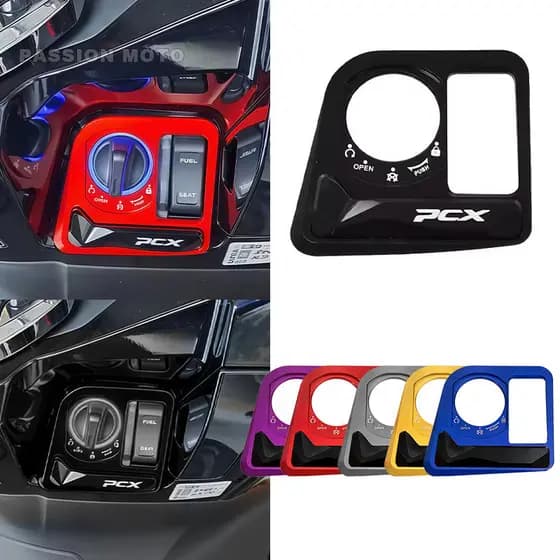 Acessórios CNC PCX: Tampa do Interruptor de Ignição, Botão e Protetor de Fechadura Elétrica para HONDA PCX125, PCX160, P