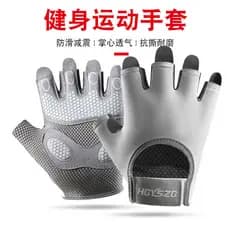 Luvas de fitness para homens e mulheres, de meio dedo, para ciclismo, absorventes de impacto, resistentes ao desgaste, a