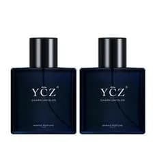 YCZ Midnight Marine Man Eau de Parfum 50ml Aroma Amadeirado de Âmbar Longa Duração Presente Edp Intenso Ousado Fragrânci